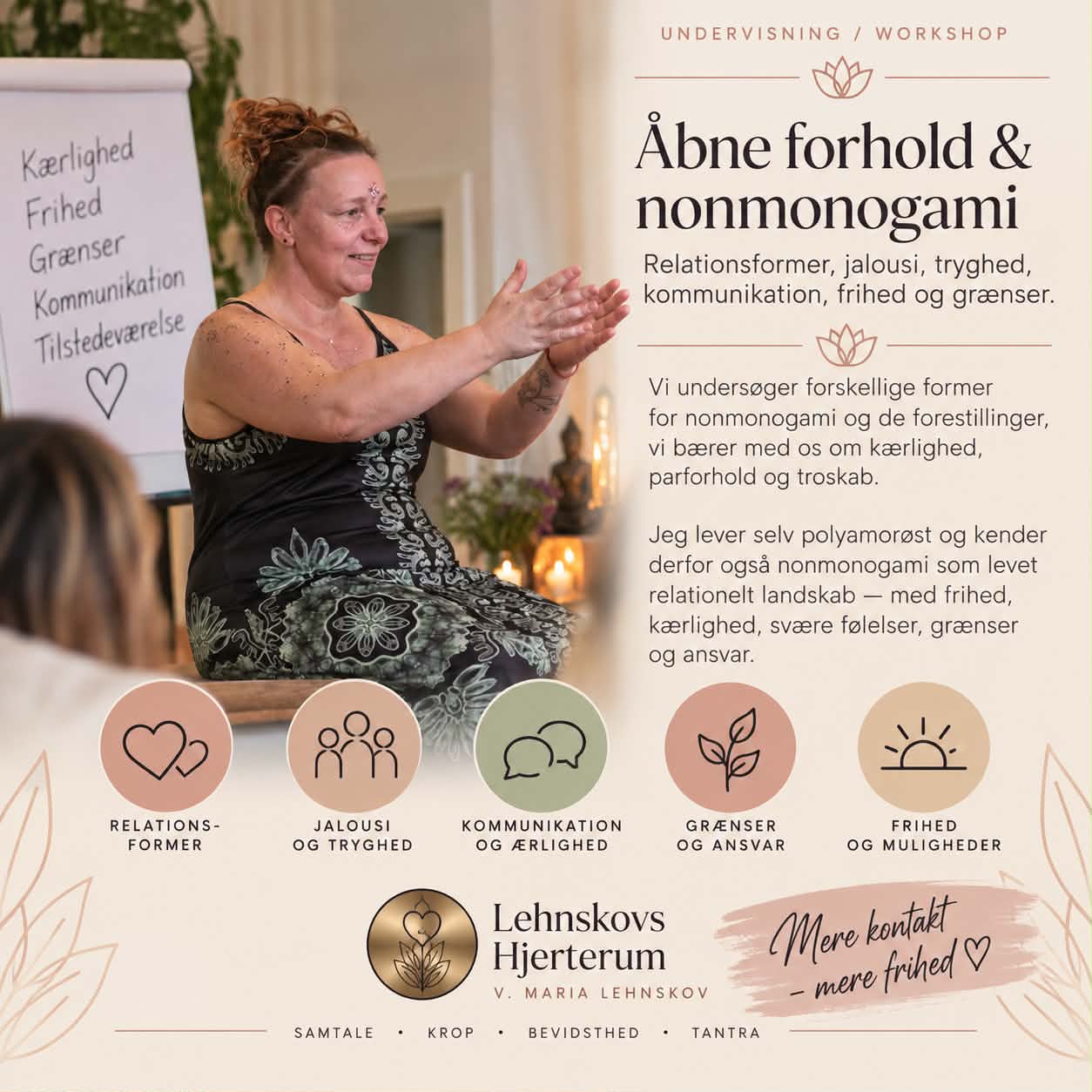 Åbne forhold og nonmonogami – undervisning ved Maria Lehnskov
