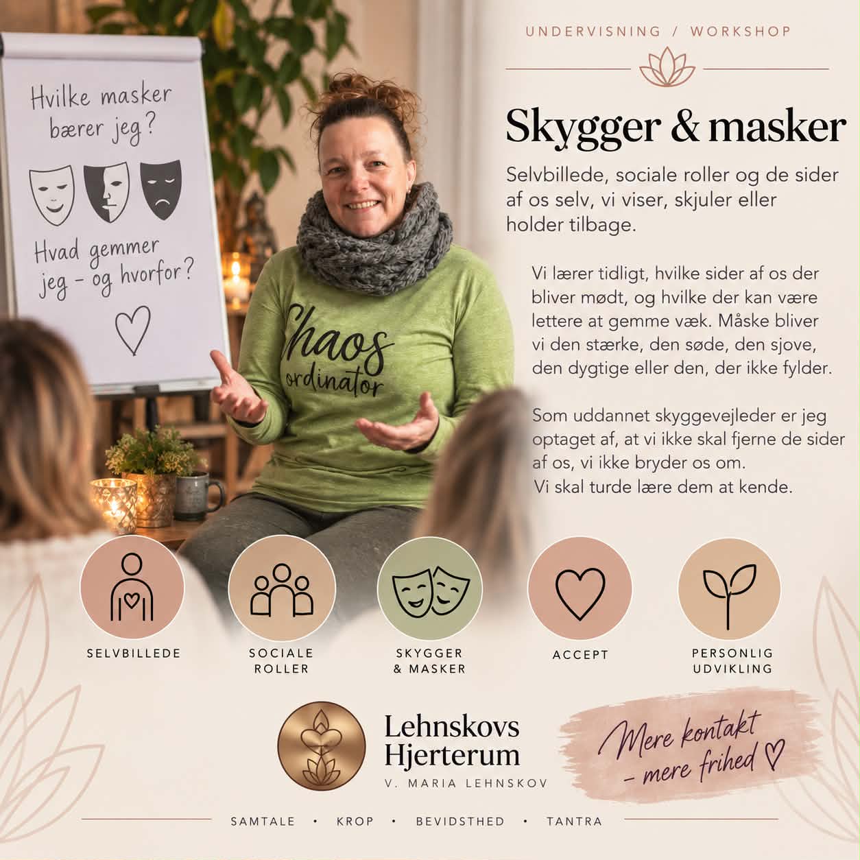 Skygger og masker – undervisning ved Maria Lehnskov